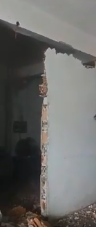 Belső tégla válaszfal bontása